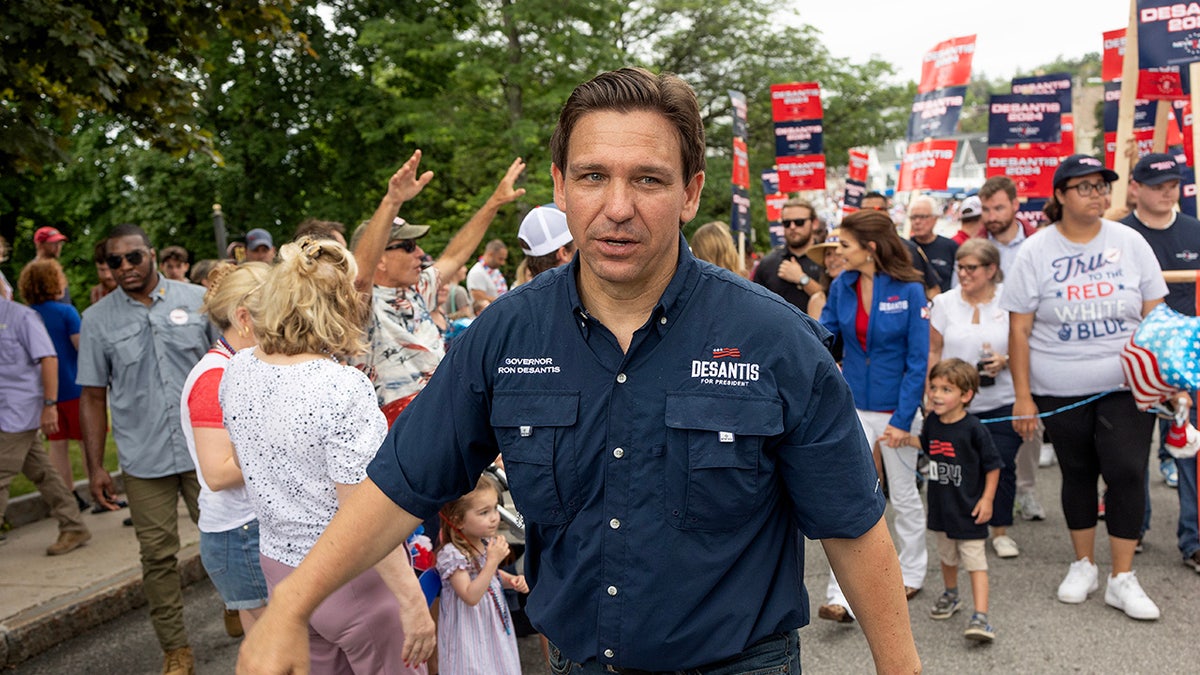 DeSantis at Fourth of July parade in New Hampshire