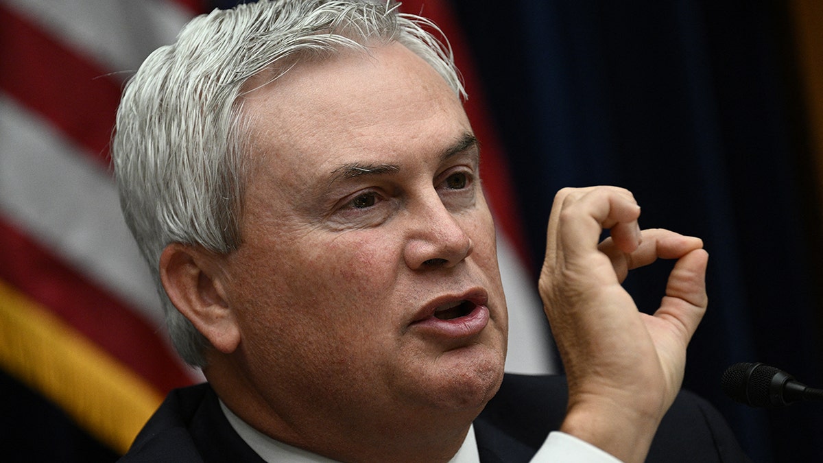 U.S. Representative and Committee Chairman James Comer, R-Ky., speaks during a House Committee on Oversight and Accountability hearing regarding the criminal investigation into the Bidens, on Capitol Hill in Washington, D.C., July 19, 2023.