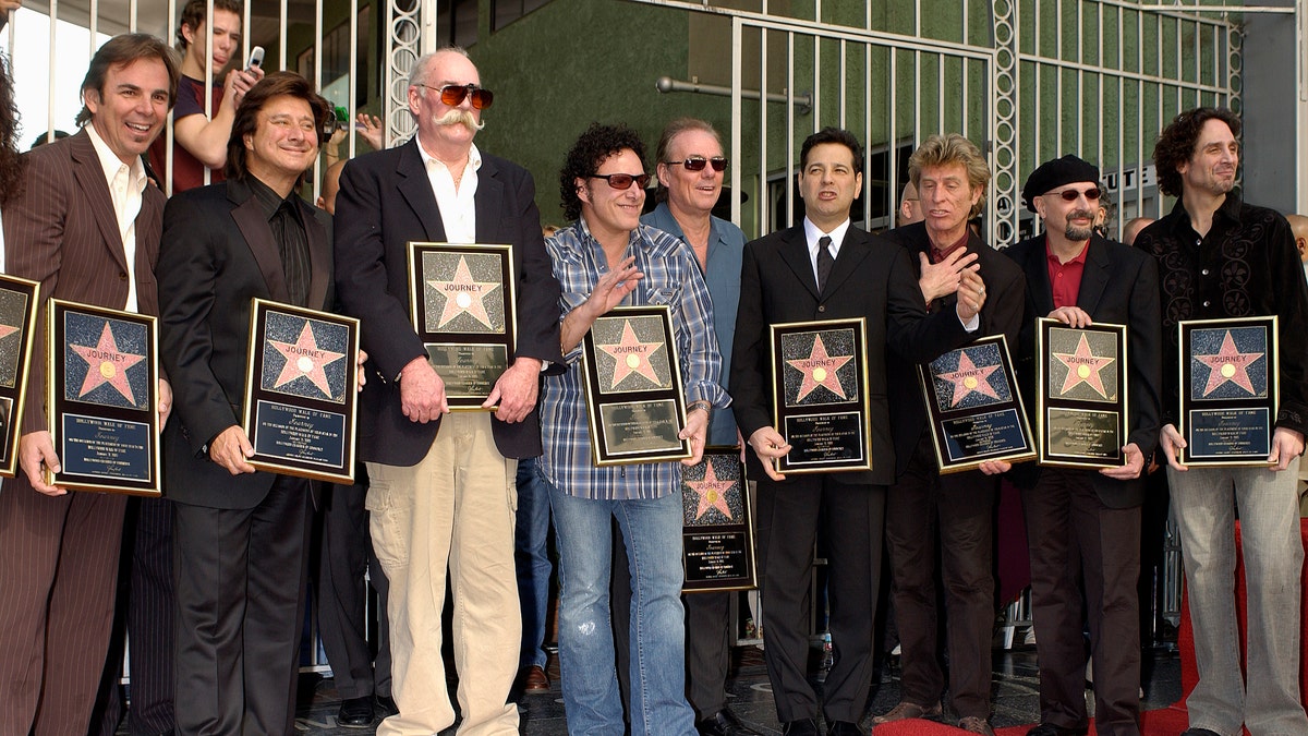 Journey at Hollywood star on the Walk of Fame ceremony
