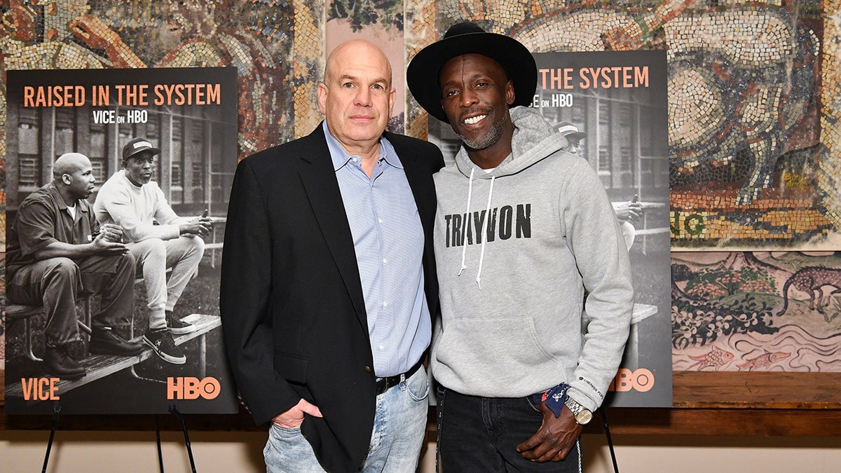 Michael K Williams with David Simon