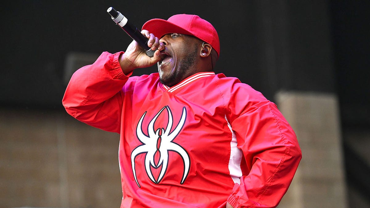 A photo of Krizz Kaliko performing