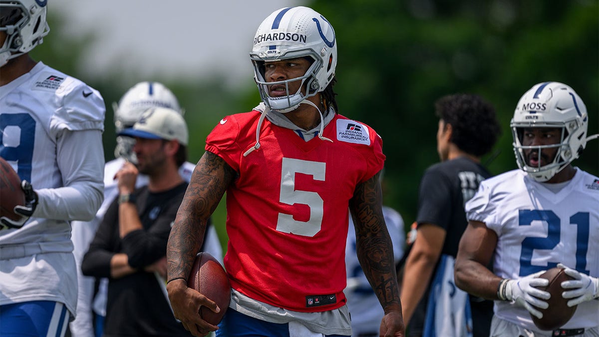 Anthony Richardson at Colts OTA's