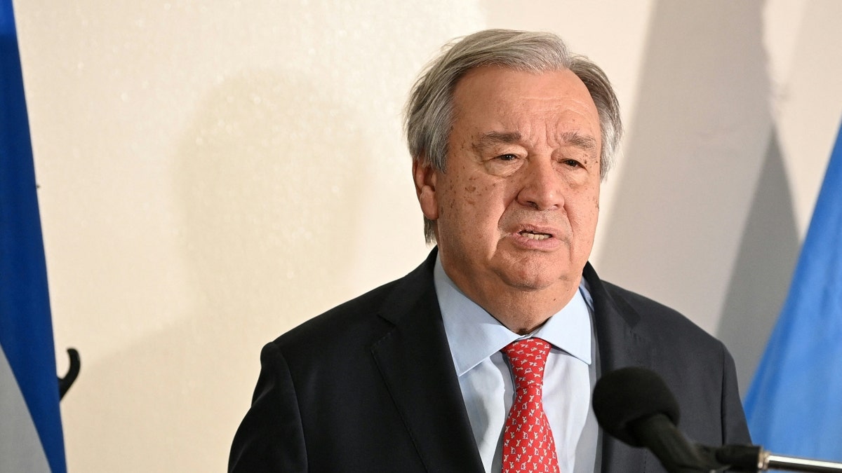 UN Secretary-General Antonio Guterres speaks