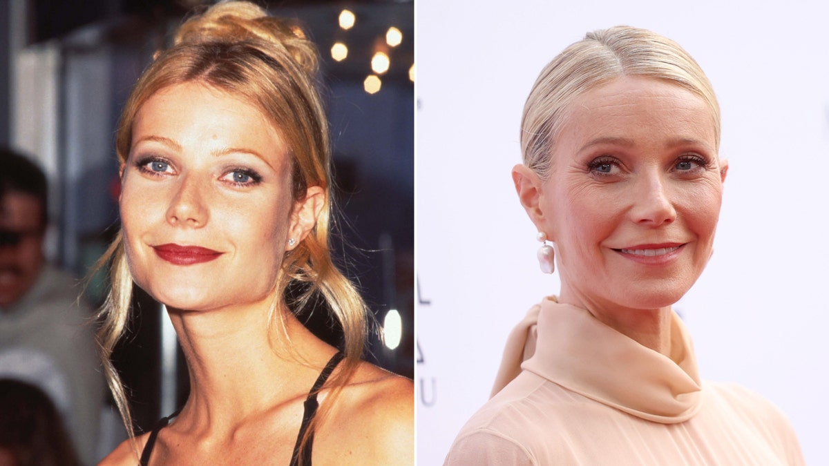 Gwyneth Paltrow then and now
