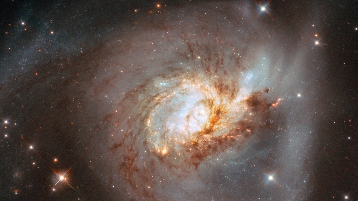The galaxy NGC 3256 captured by the Hubble Space Telescope