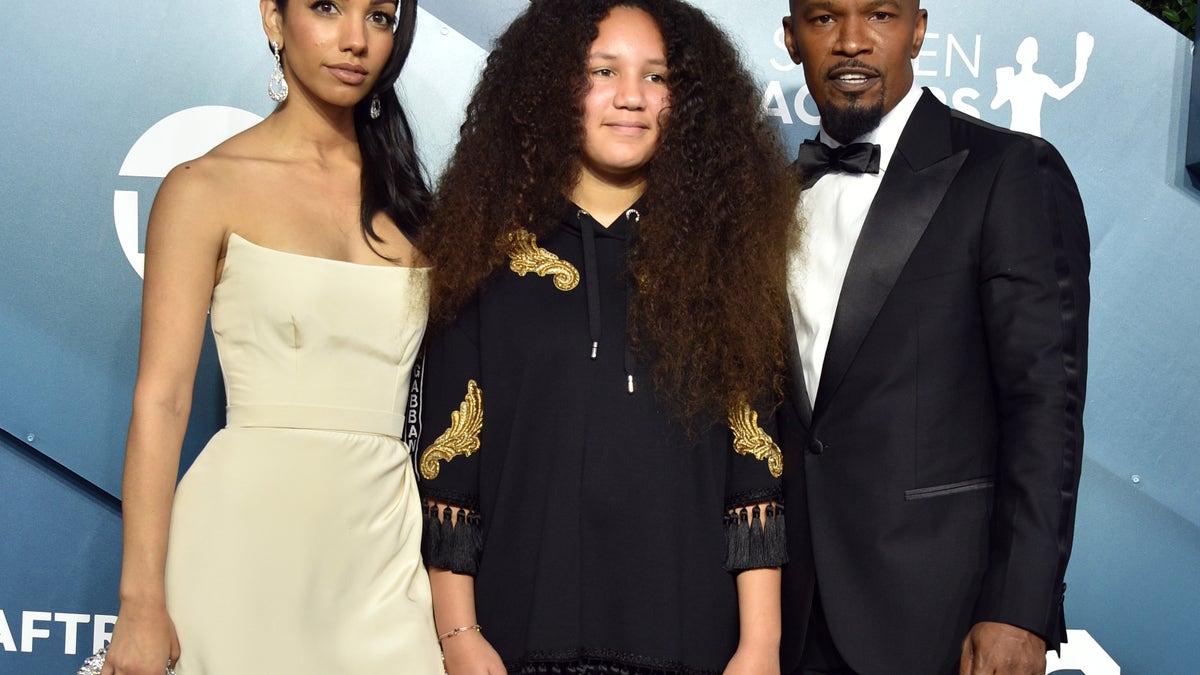 Corrine Foxx, Annalise Bishop, and Jamie Foxx