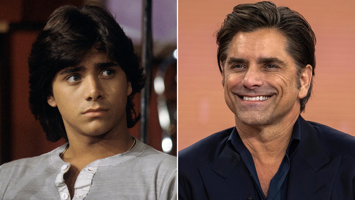 John Stamos then and now split