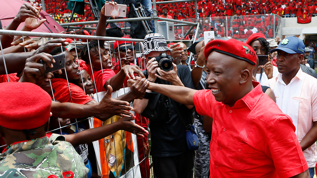 Julius Malema at rally