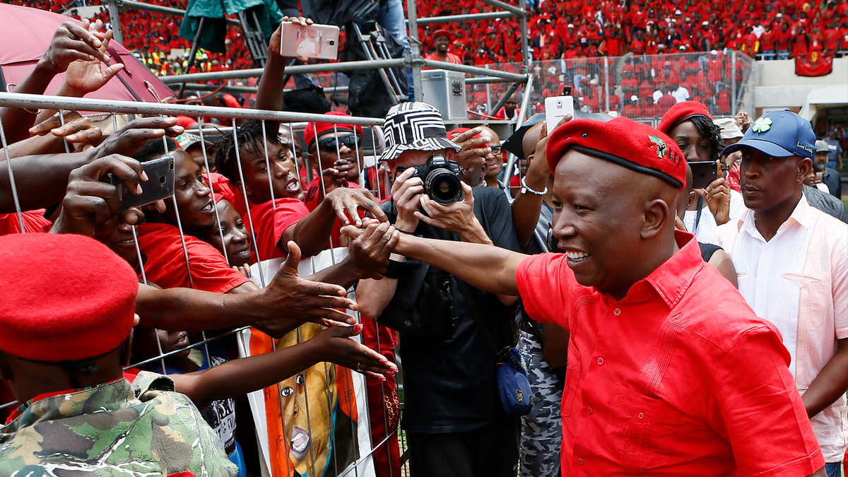 Julius Malema at rally