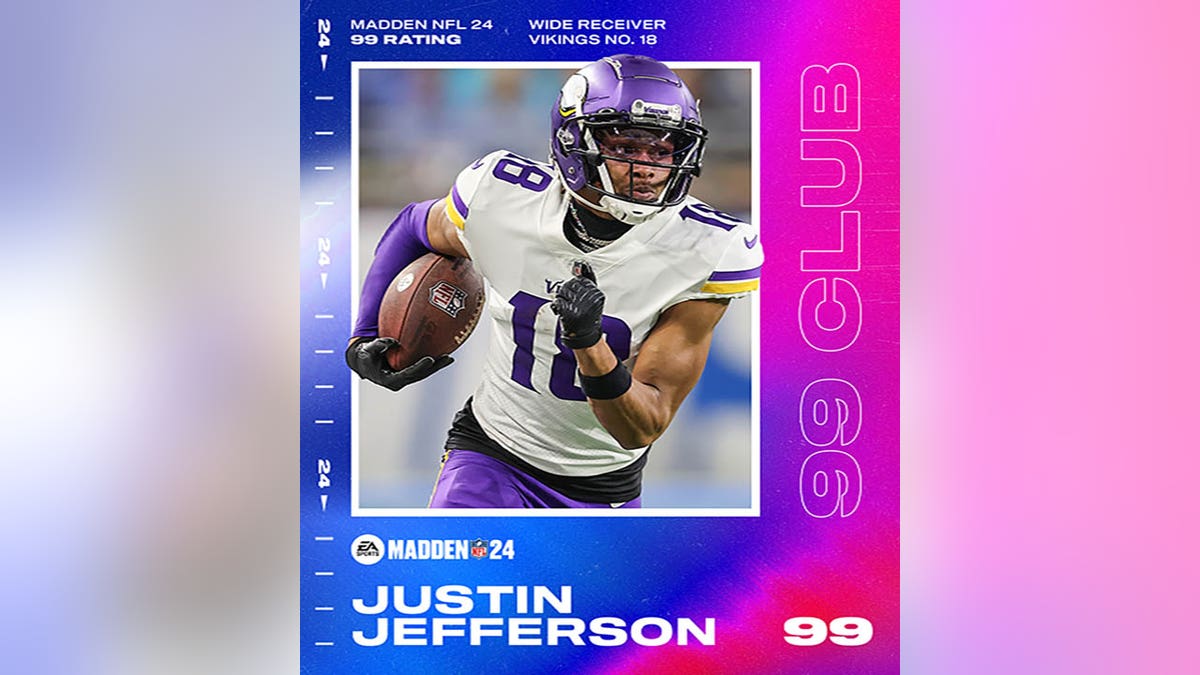 EA Sports Madden NFL 24 Justin Jefferson From Mi Vikings 99 Club