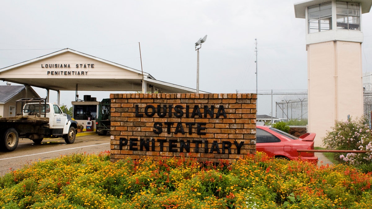 Security gate at the Louisiana State Penitentiary