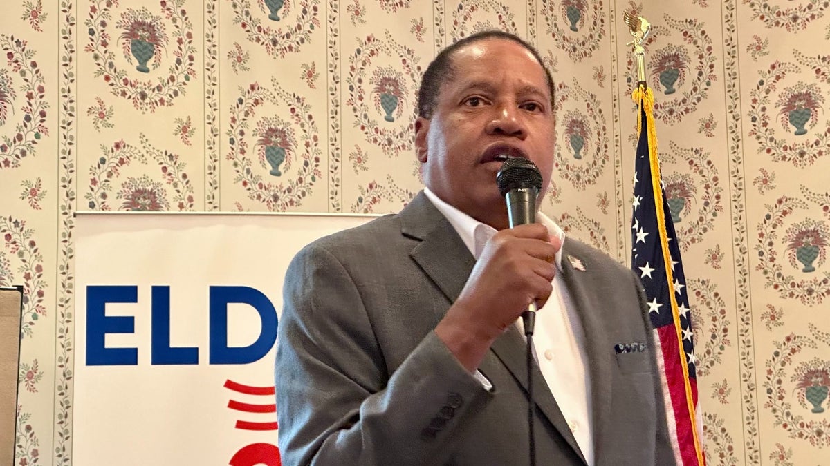 Larry Elder campaigns for president in New Hampshire