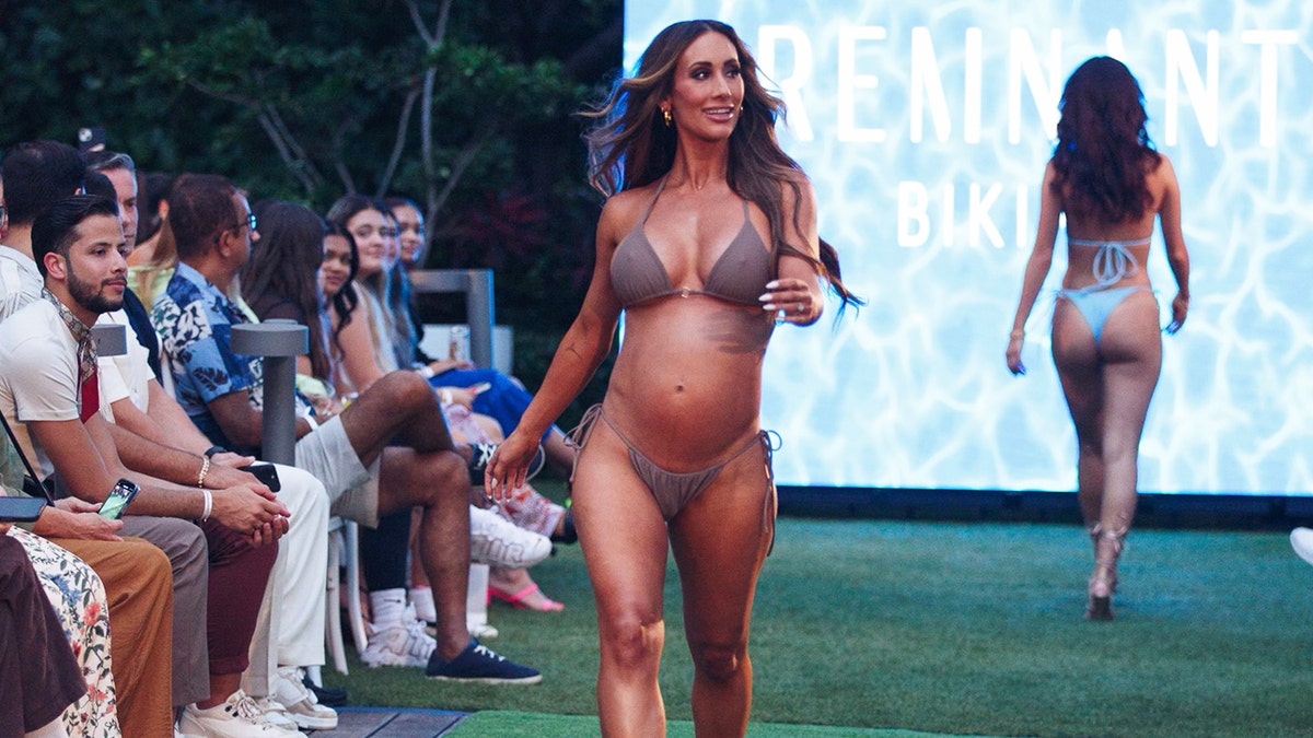 WWE star struts Miami catwalk while pregnant There s no shame in