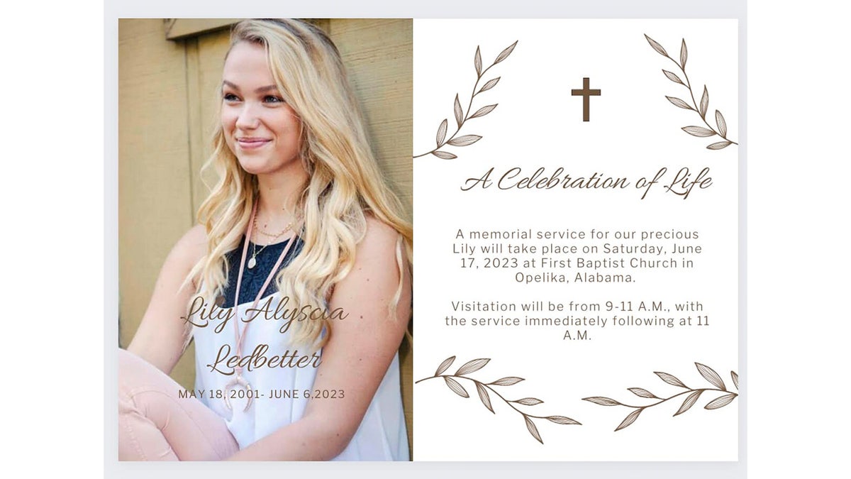 Lily Ledbetter funeral program