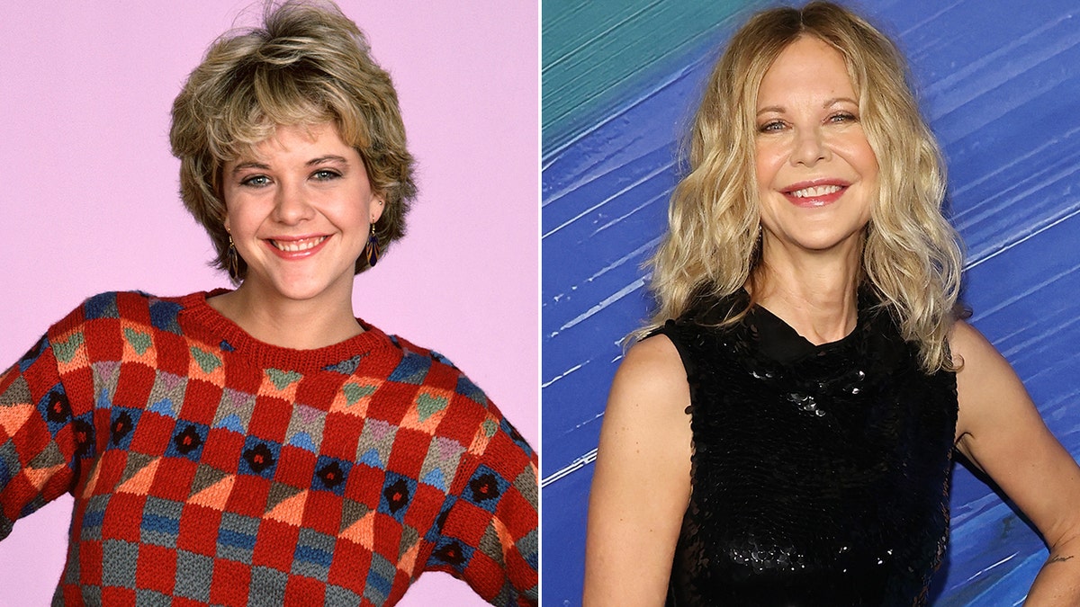 Meg Ryan then and now split