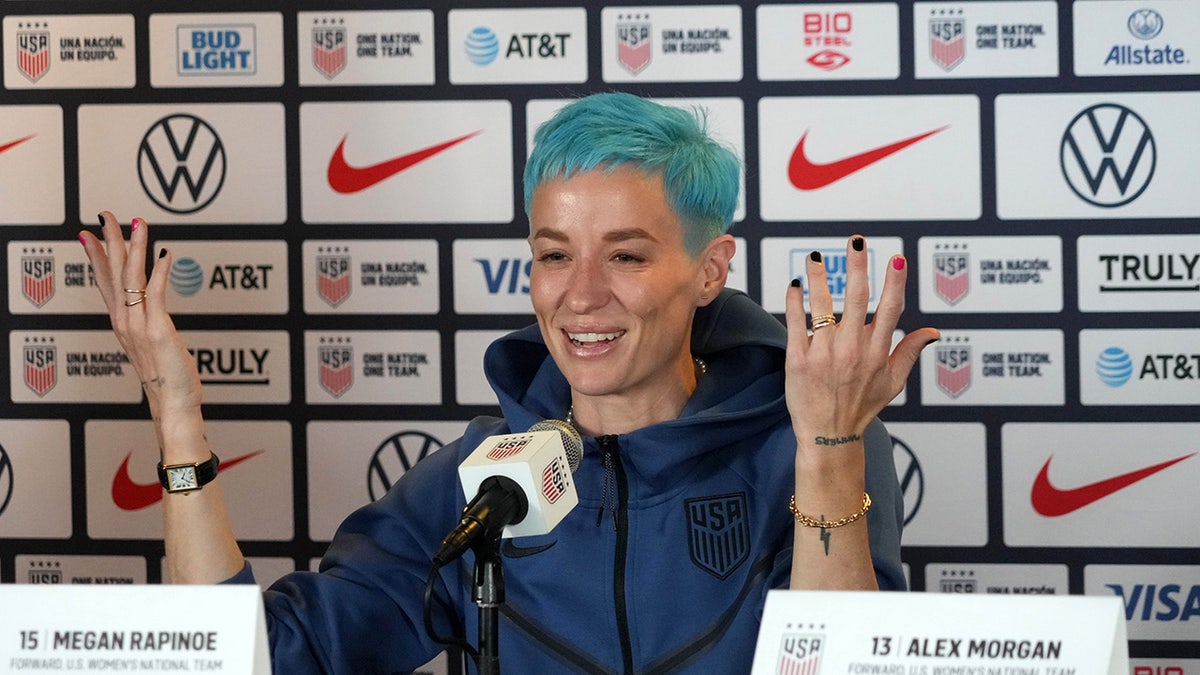 Rapinoe at press conference