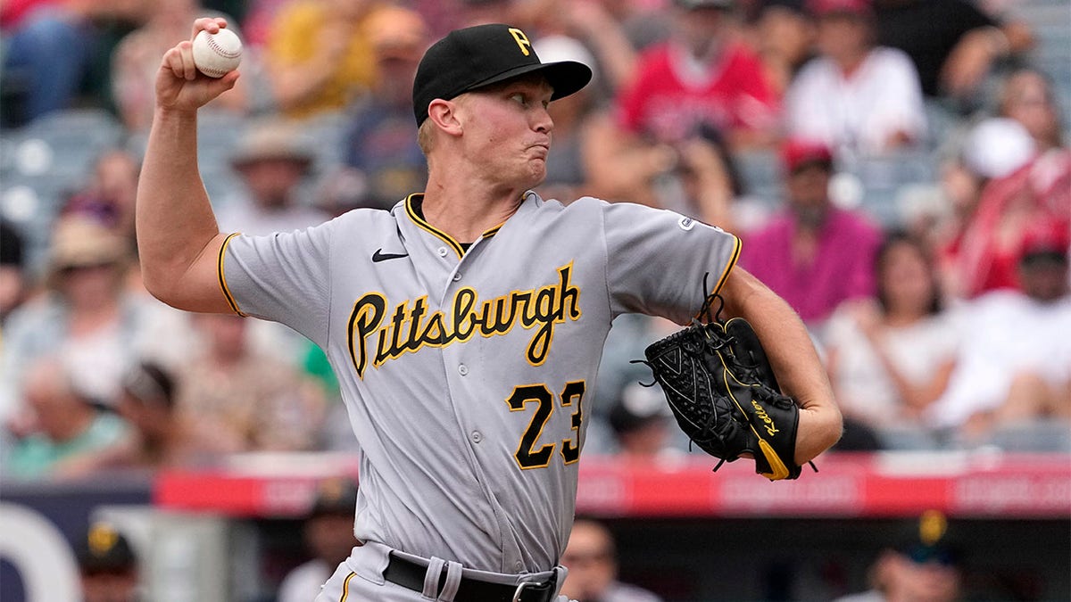 Mitch Keller throws pitch