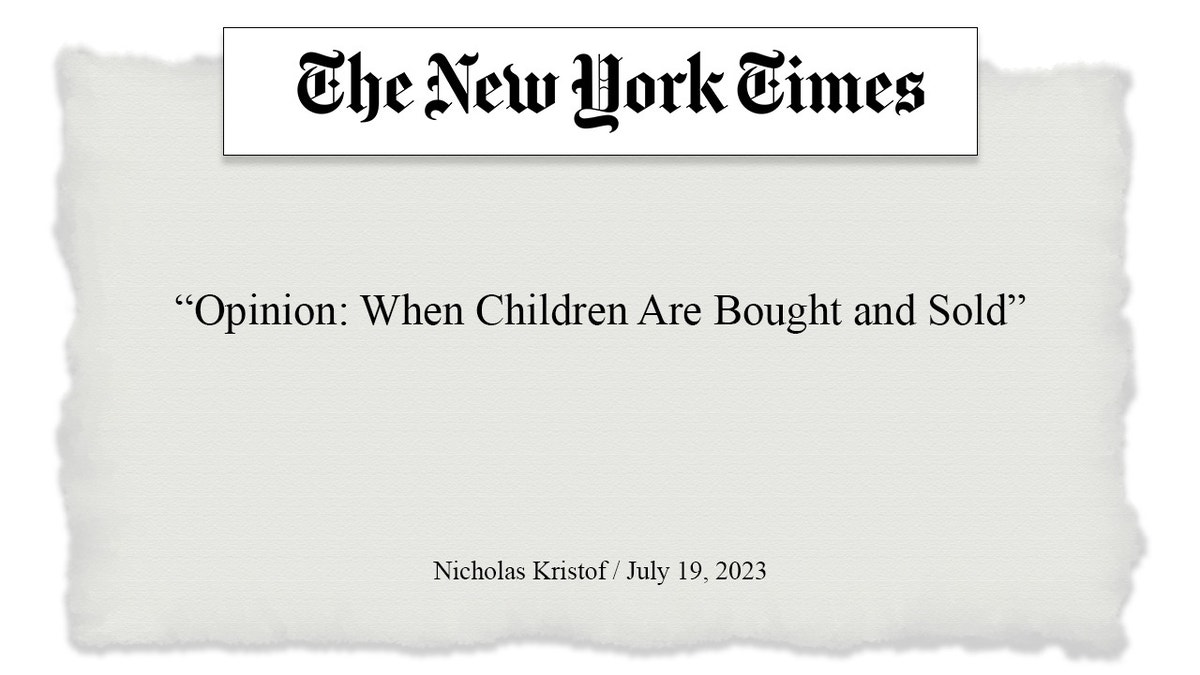 New York Times opinion piece.