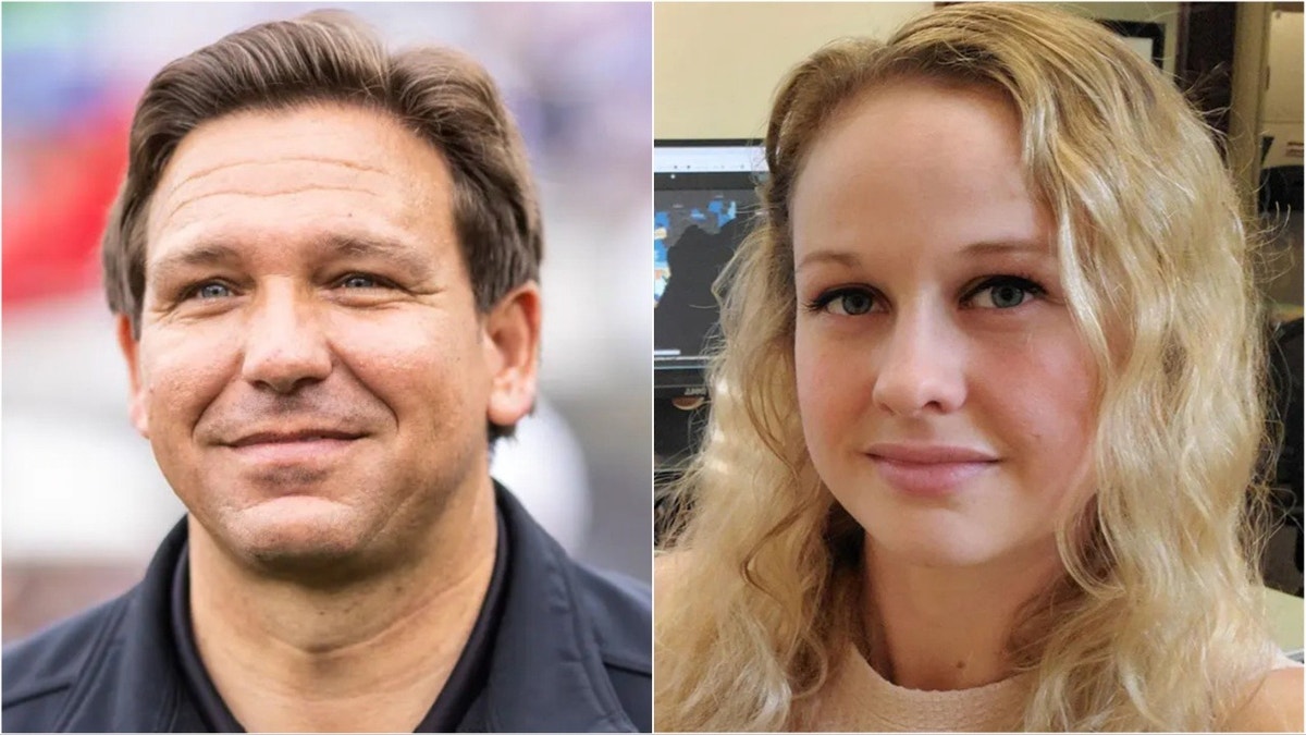 Ron DeSantis and Rebekah Jones