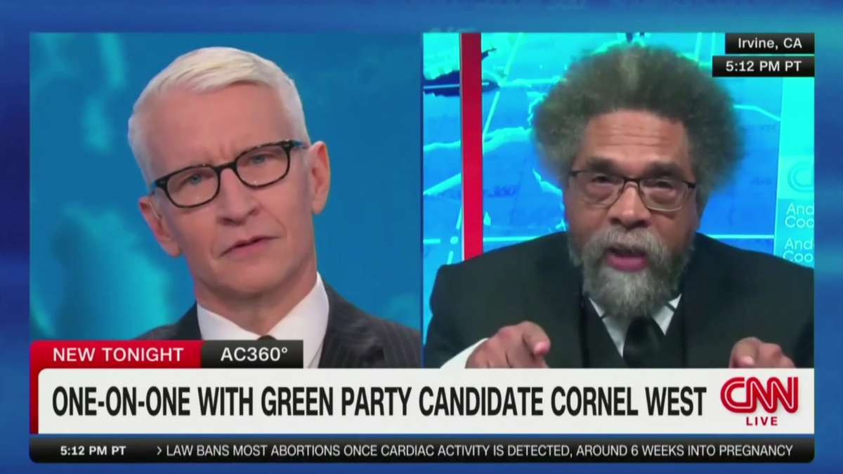 Anderson Cooper and Cornel West