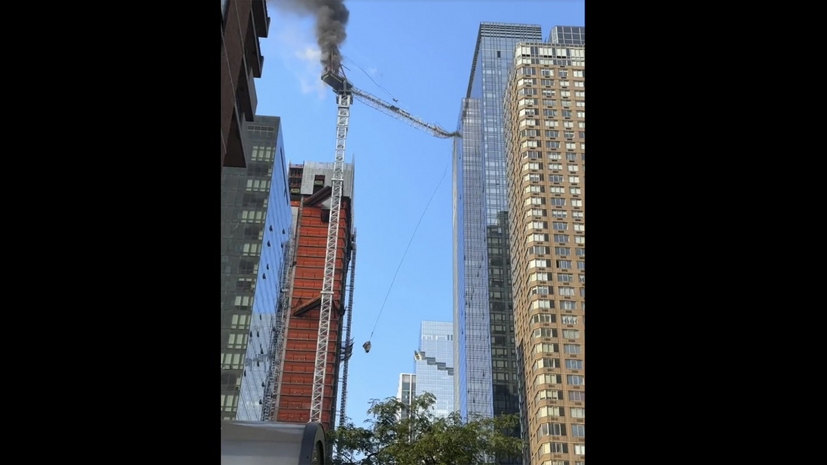 NYC crane partially collapses, hits building