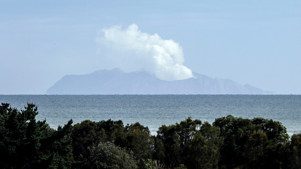 Plumes of steam in Whakatane, New Zealand