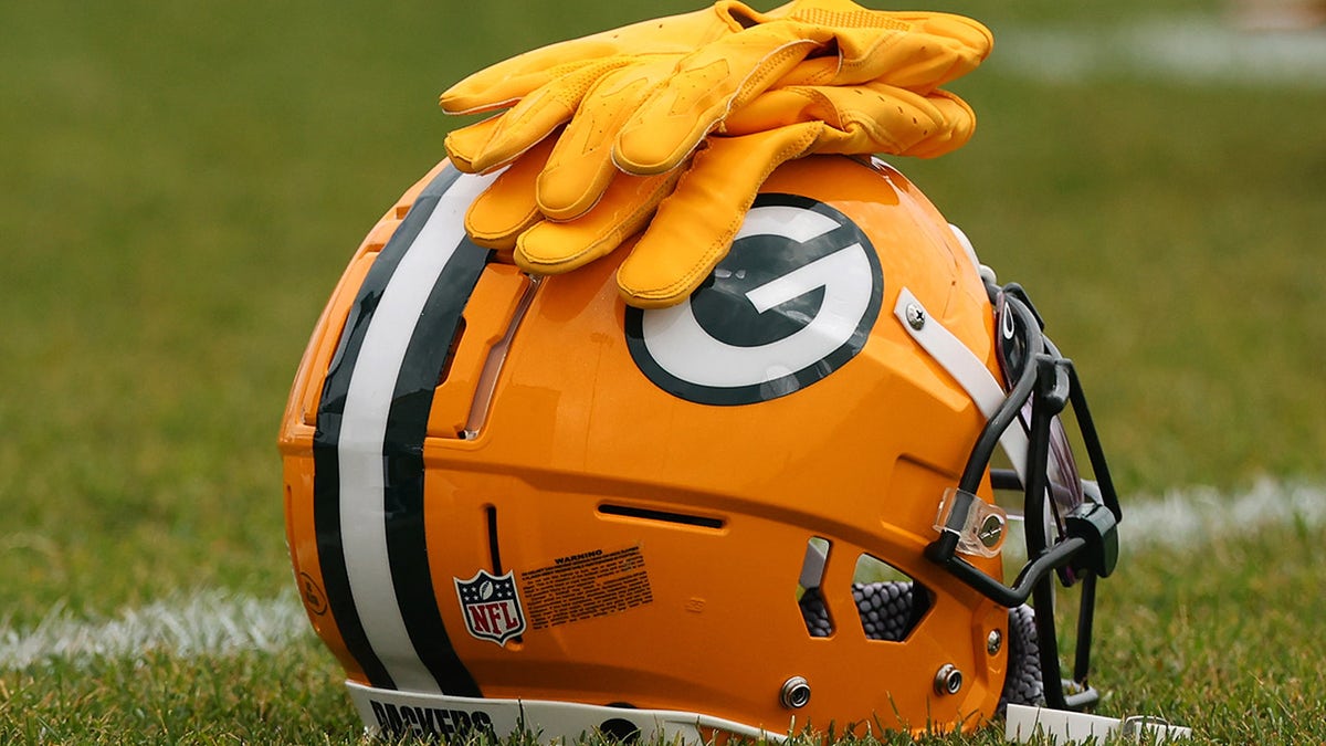 A Packers helmet