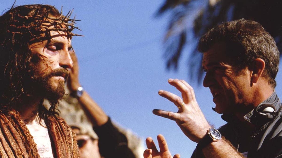 Jim Caviezel and Mel Gibson