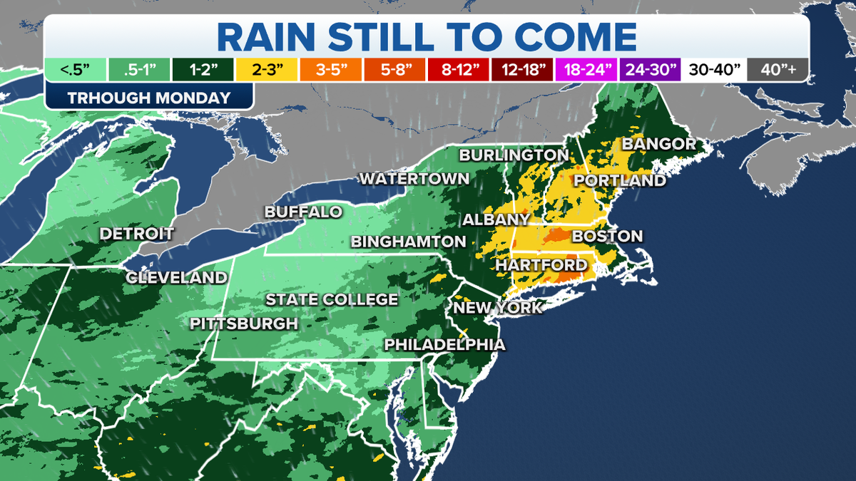 Northeast rain forecast