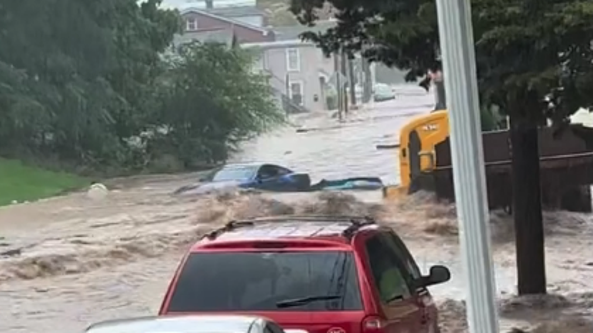 Pennsylvania flooding outside of Philadelphia