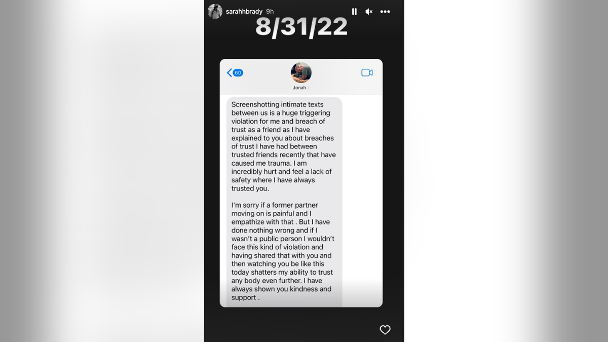 Jonah Hill shared text messages