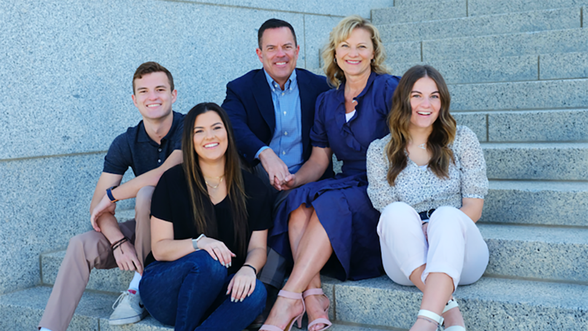 Utah House Speaker Brad Wilson and family