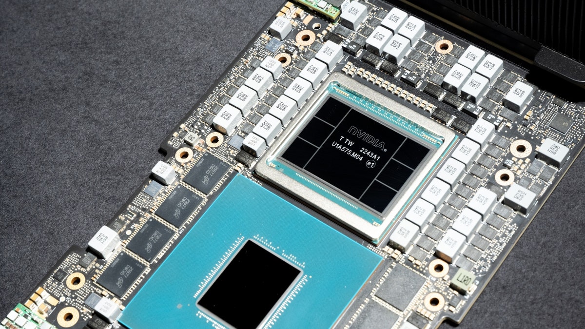 An Nvidia superchip on display