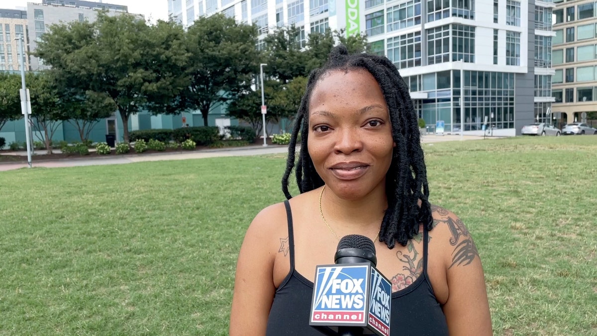 Woman speaks to Fox News Digital in Washington D.C.