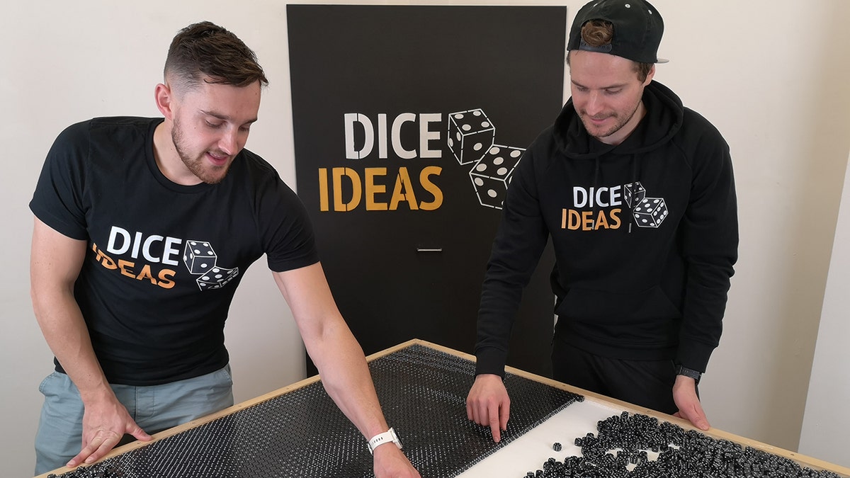 Dice Ideas filming in the studio