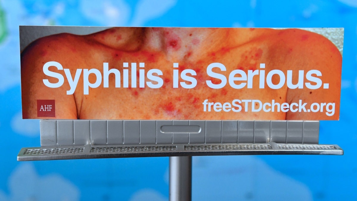 A syphilis billboard in Los Angeles, California