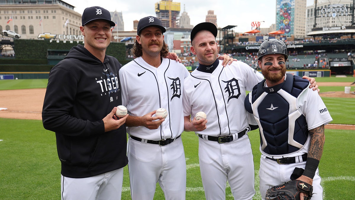 Three Tigers pitchers throw first combined no-hitter in franchise