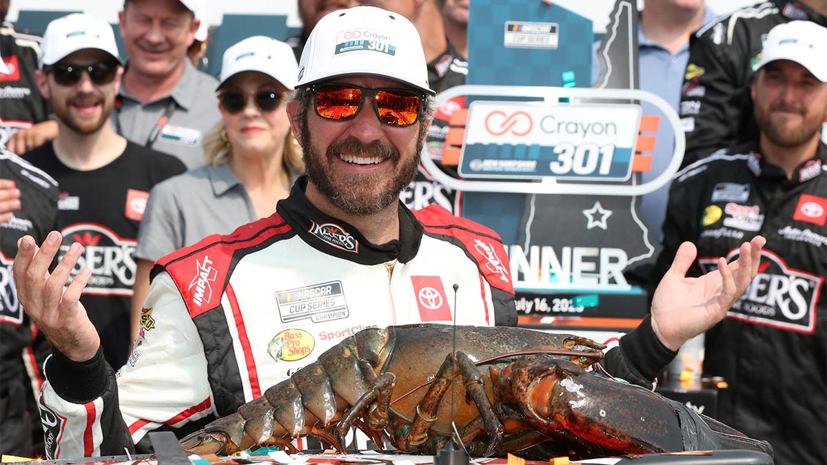 Martin Truex Jr. presented with a Lobster