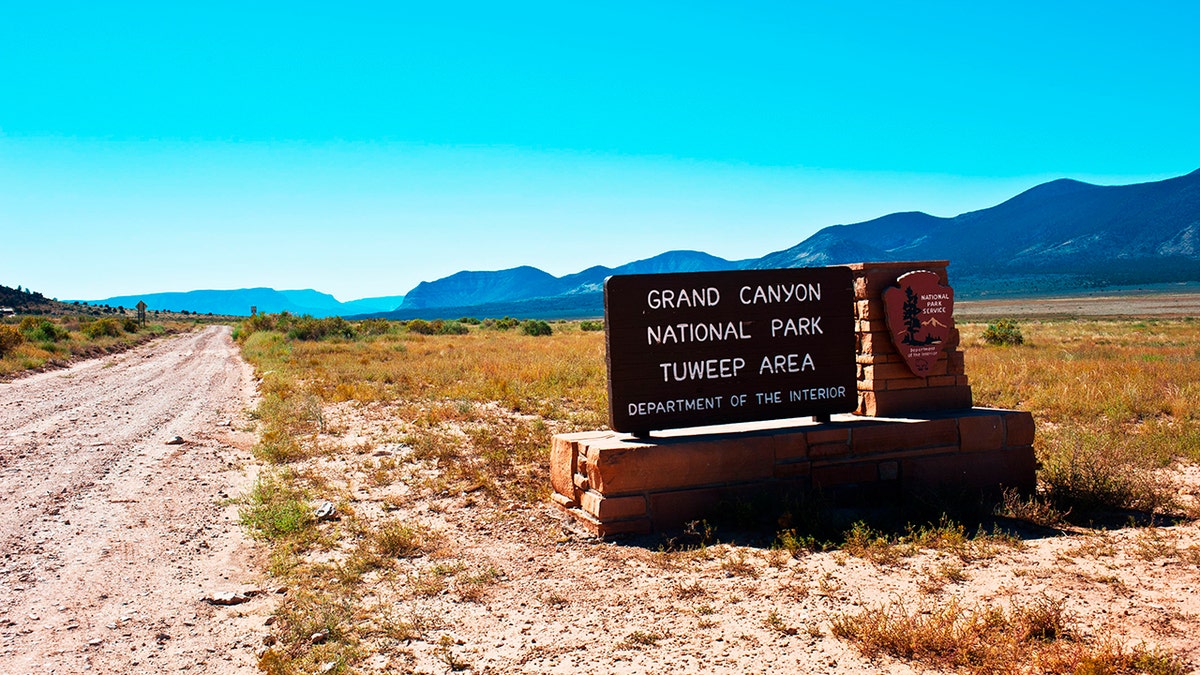 Grand Canyon National Park, Tuweep Area sign