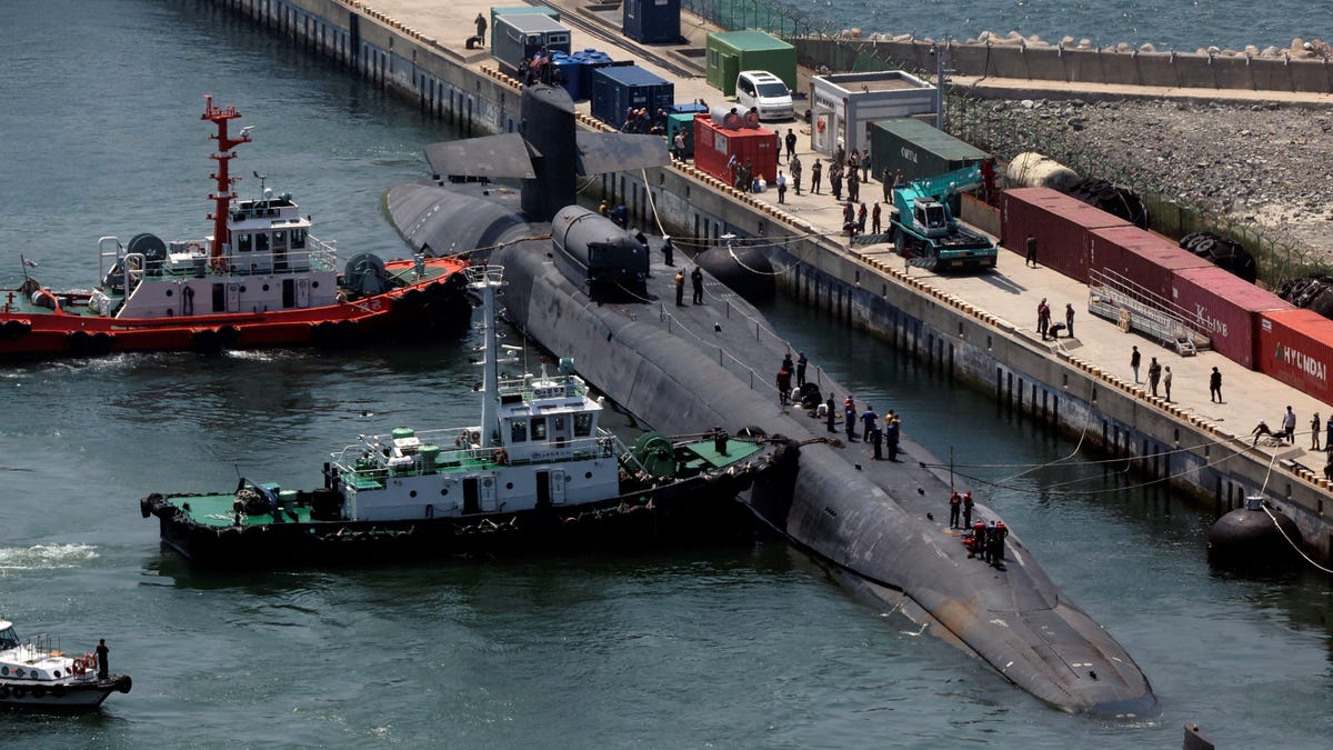 US submarine in South Korea