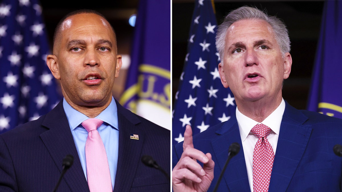 Hakeem Jeffries, Kevin McCarthy split