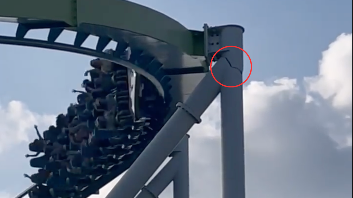 This Terrifying Roller Coaster Goes Off The Side Of A Building 