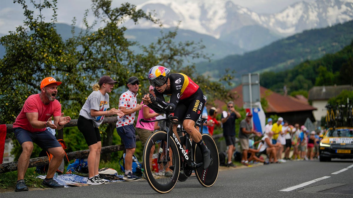 Wout van Aert in action