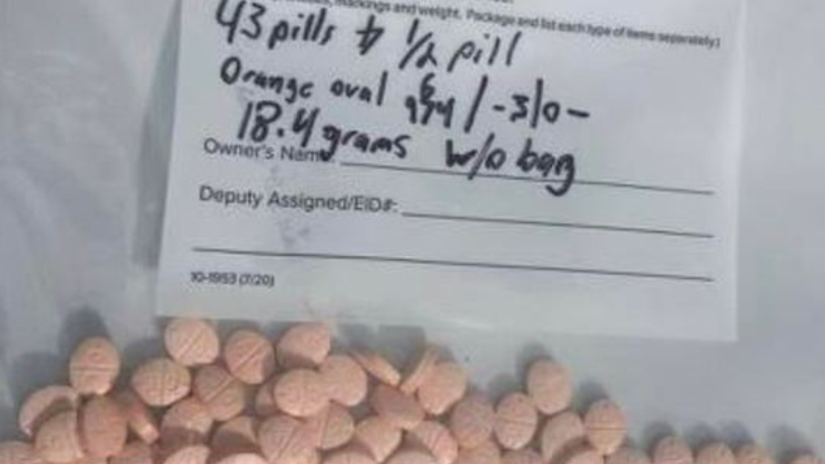 Orange fentanyl pills