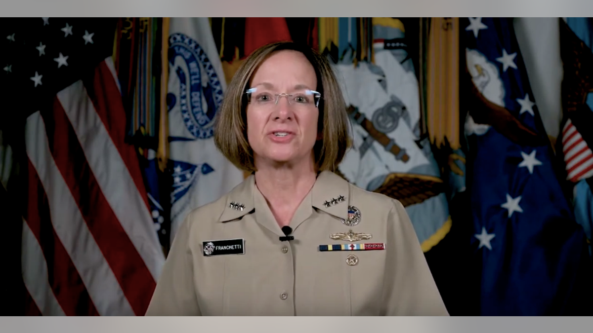 Adm. Lisa Franchetti, who President Biden has nominated to be the Navy's next chief of naval operations