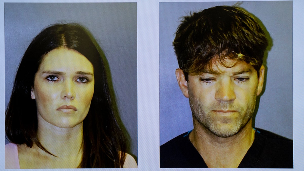 mug shot of Cerissa Riley and Dr. Grant Robicheaux