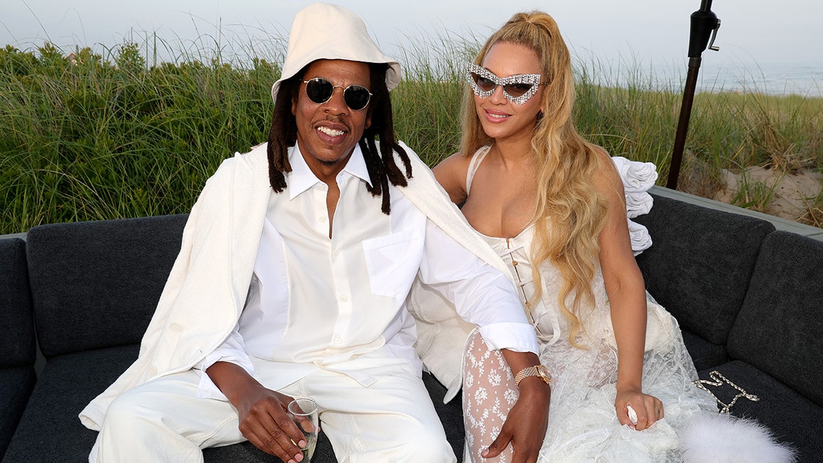 Beyonce and Jay-Z rock matching white outfits for Fourth of July party in the Hamptons