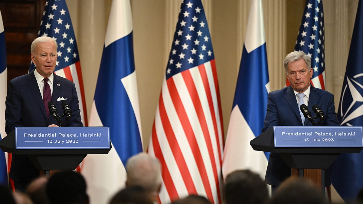 US President Joe Biden and Finland's President Sauli Niinisto
