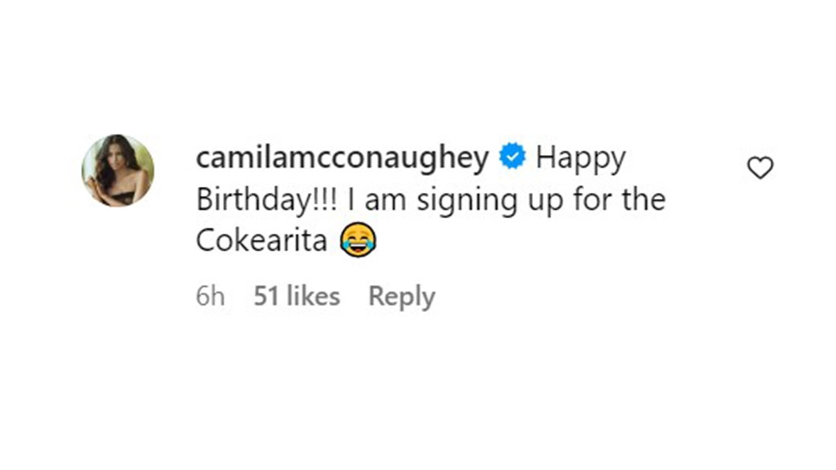 Camila Alves happy birthday comment to Tom Hanks
