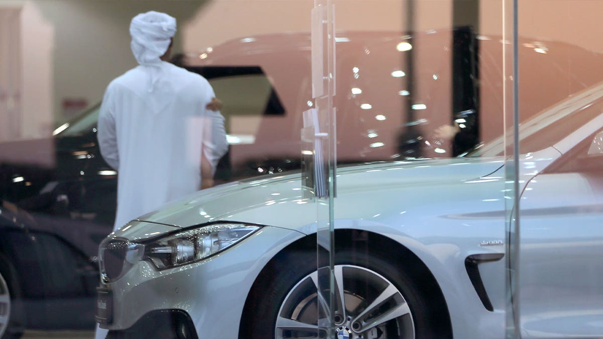 luxury car showroom